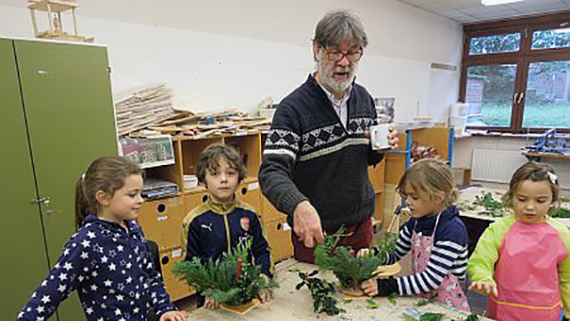 Klassenräume weihnachtlich geschmückt