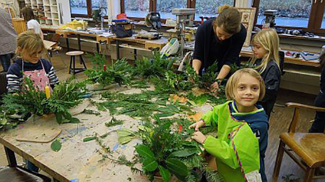 Klassenräume weihnachtlich geschmückt