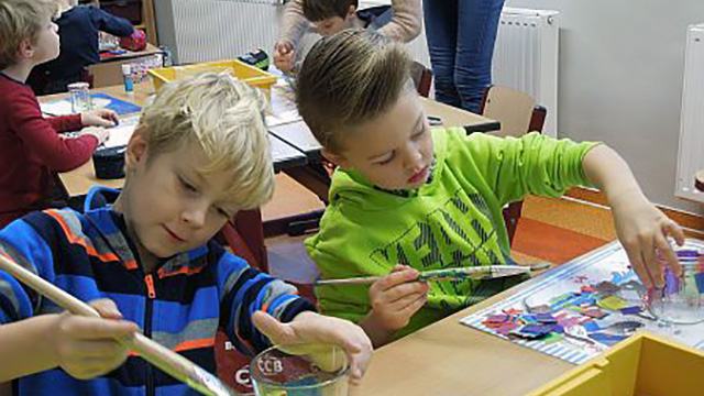 Klassenräume weihnachtlich geschmückt